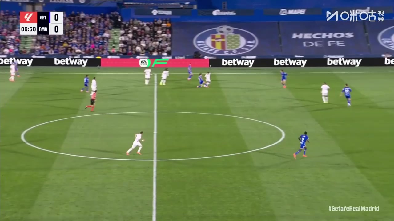 可惜了羅德里戈送妙傳姆巴佩單刀球打門被撲出