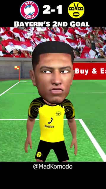 過了一個世紀外網(wǎng)動畫惡搞拜仁對陣多特的第二個進球