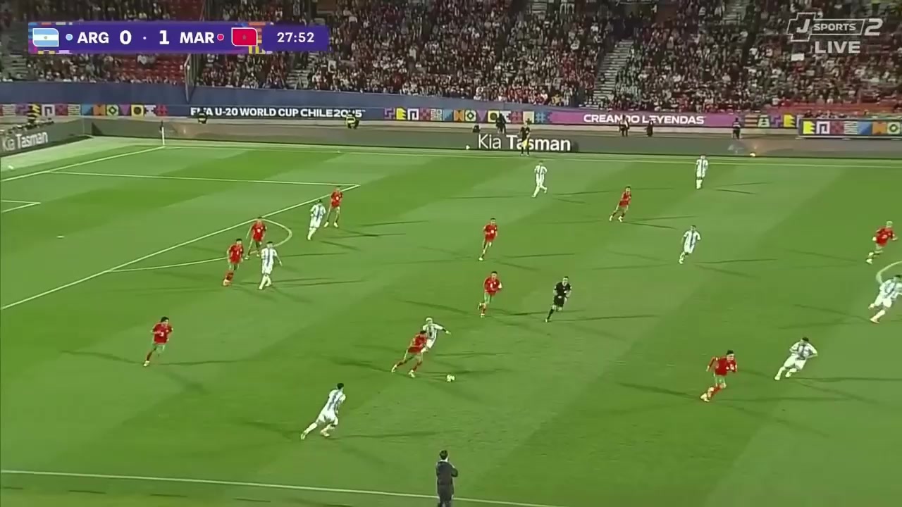 阿根廷決賽2球落后摩洛哥斷球反擊扎比里破門梅開二度